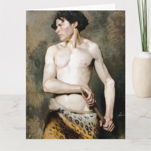 Carte de vœux d'art fin Dessin de l'épée (Devant)