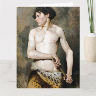 Carte de vœux d'art fin Dessin de l'épée
