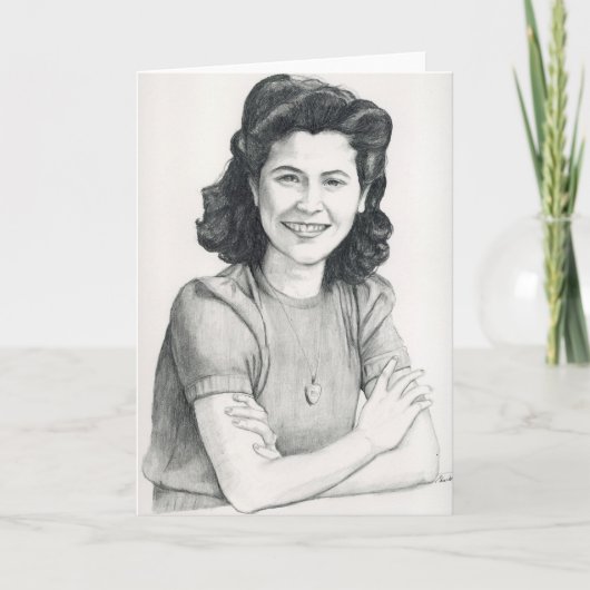 Carte de voeux d'art original Maman (Devant)