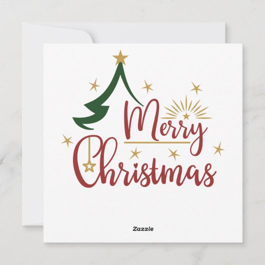 Carte de voeux d'Art Paysage de Noël (Dos)