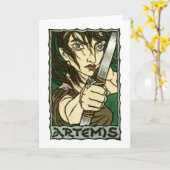 Carte de voeux d'Artemis (Fleur jaune)
