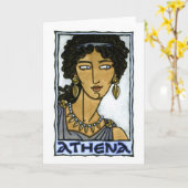 Carte de voeux d'Athéna (Fleur jaune)