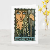 Carte de voeux d'Athene (Fleur jaune)