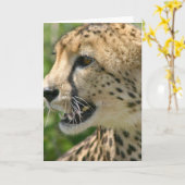 Carte de voeux d'attaque de Cheetah (Fleur jaune)