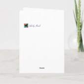 Carte de voeux d'attraction de machaon (Dos)