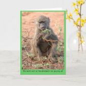 Carte de voeux d'attribution (Fleur jaune)