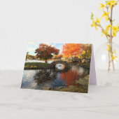 Carte de voeux d'automne (Fleur jaune)
