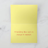 Carte de voeux d'automne (Intérieur)