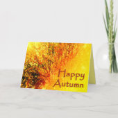 Carte de voeux d'automne (Devant)