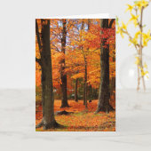 Carte de voeux d'automne (Fleur jaune)