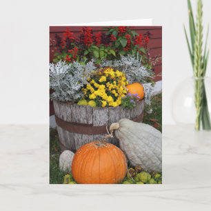 Carte de voeux d'automne