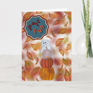 Carte de vœux d'automne