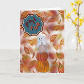 Carte de vœux d'automne (Fleur jaune)