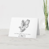 Carte de voeux d'automne de blancs de neige (Dos)