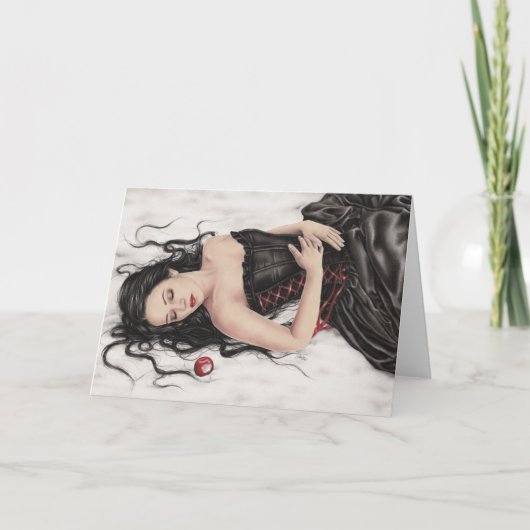 Carte de voeux d'automne de blancs de neige (Devant)