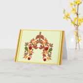 Carte de voeux d'automne des FC (Fleur jaune)