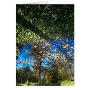 Carte de voeux d'automne Miroir Mirror