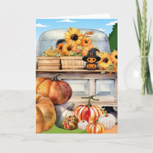 Carte de voeux d'automne ou d'Halloween