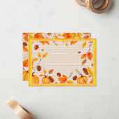 Carte de vœux d'automne parfaite (Devant/Arrière en situation)