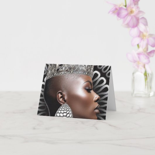 Carte de vœux d'autonomisation Black Girl Magic (Orchidée)