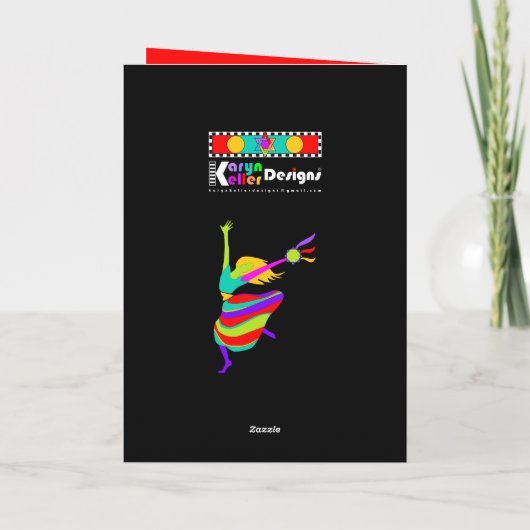 Carte de voeux Davidic Dancer (Dos)