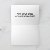 Carte de voeux d'avion Inspirational (Intérieur)