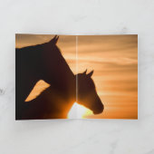 Carte de voeux Dawn Touch Wild Horse (Intérieur)