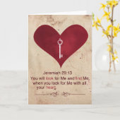 Carte de voeux de 29:13 de Jérémie (Fleur jaune)