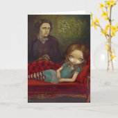 Carte de voeux de "Alice et de Lewis" (Fleur jaune)