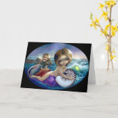 Carte de voeux de "Amphitrite" (Fleur jaune)