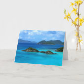 Carte de voeux de baie de tronc (Fleur jaune)