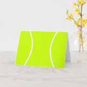 Carte de voeux de balle de tennis personnalisable (Fleur jaune)