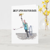 Carte de voeux de bande dessinée de conseiller en (Fleur jaune)