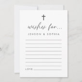 Carte de voeux de baptême conjointe (Devant)