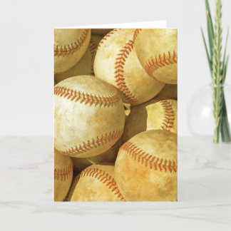 Carte de voeux de base-ball