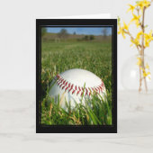 Carte de voeux de base-ball (Fleur jaune)