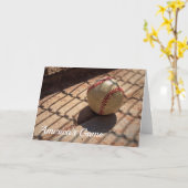 Carte de voeux de baseball (Fleur jaune)