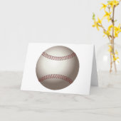 Carte de voeux de baseball (Fleur jaune)