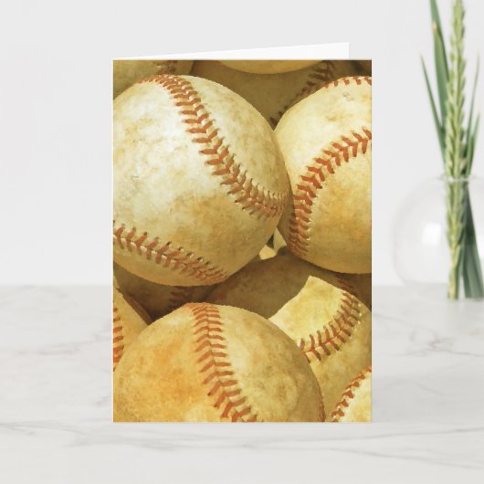 Carte de voeux de baseball (Devant)