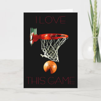 Carte de voeux de basket-ball - I Love This Game