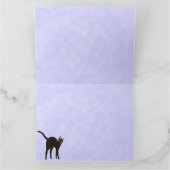 Carte de voeux de battes de fantômes de chats (Intérieur)