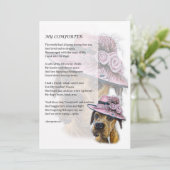 Carte de voeux de Beau Boxer Dog Comforter (Debout devant)