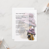 Carte de voeux de Beau Boxer Dog Comforter (Devant/Arrière en situation)