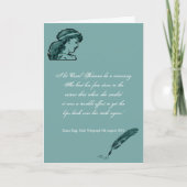 Carte de voeux de beauté et de citation de regards (Devant)