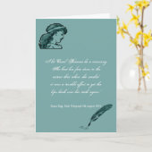 Carte de voeux de beauté et de citation de regards (Fleur jaune)