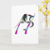 Carte de voeux de beauté pour filles de 17 ans (Fleur jaune)