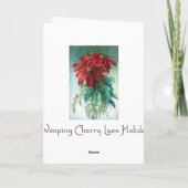 Carte de voeux de beaux-arts d'aquarelle de (Dos)