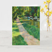 Carte de voeux de beaux-arts de canal de Brecon et (Fleur jaune)