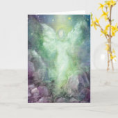 Carte de voeux de beaux-arts "du voyage de l'ange" (Fleur jaune)