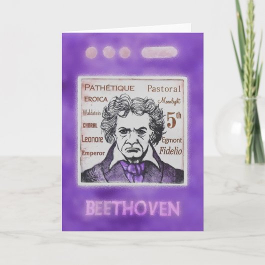 Carte de voeux de BEETHOVEN (Devant)
